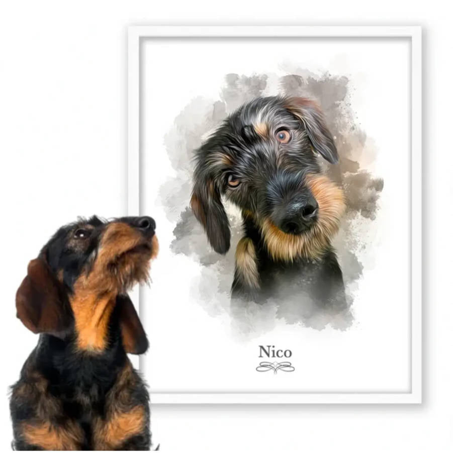 Retrato perro personalizado