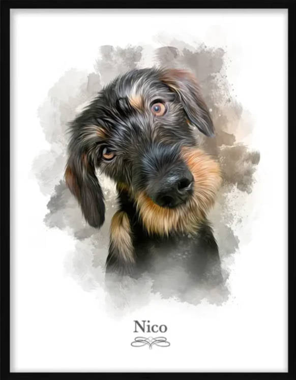 Retrato perro personalizado