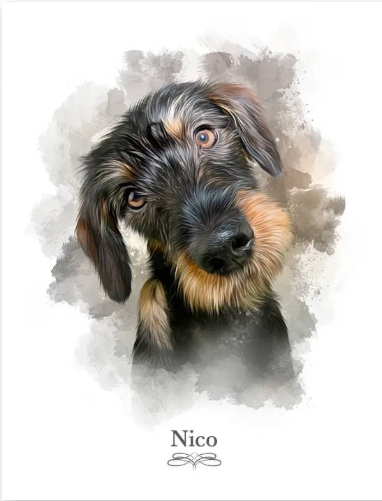 Retrato perro personalizado