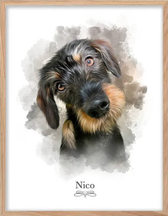 Retrato perro personalizado
