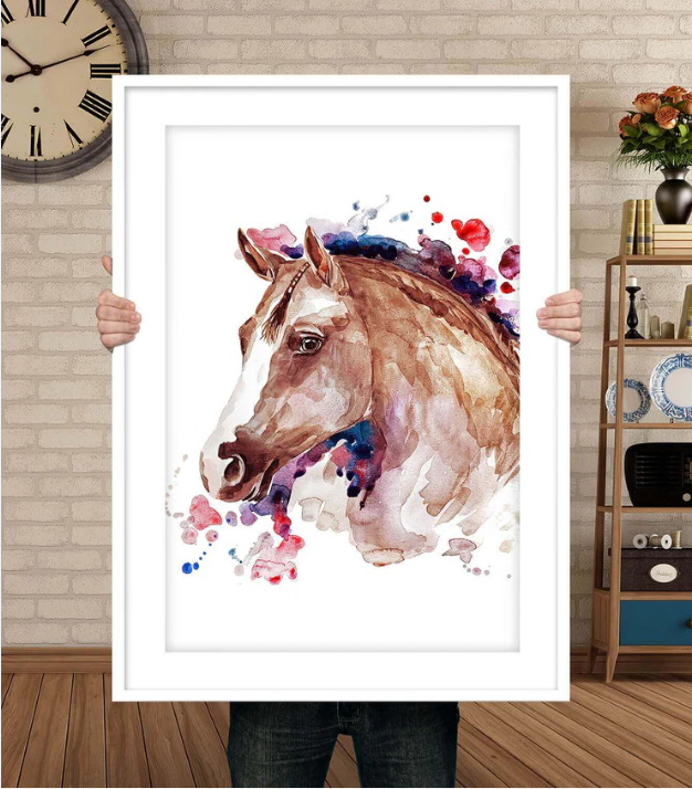 Pet Memoirs Custom Horse Portrait