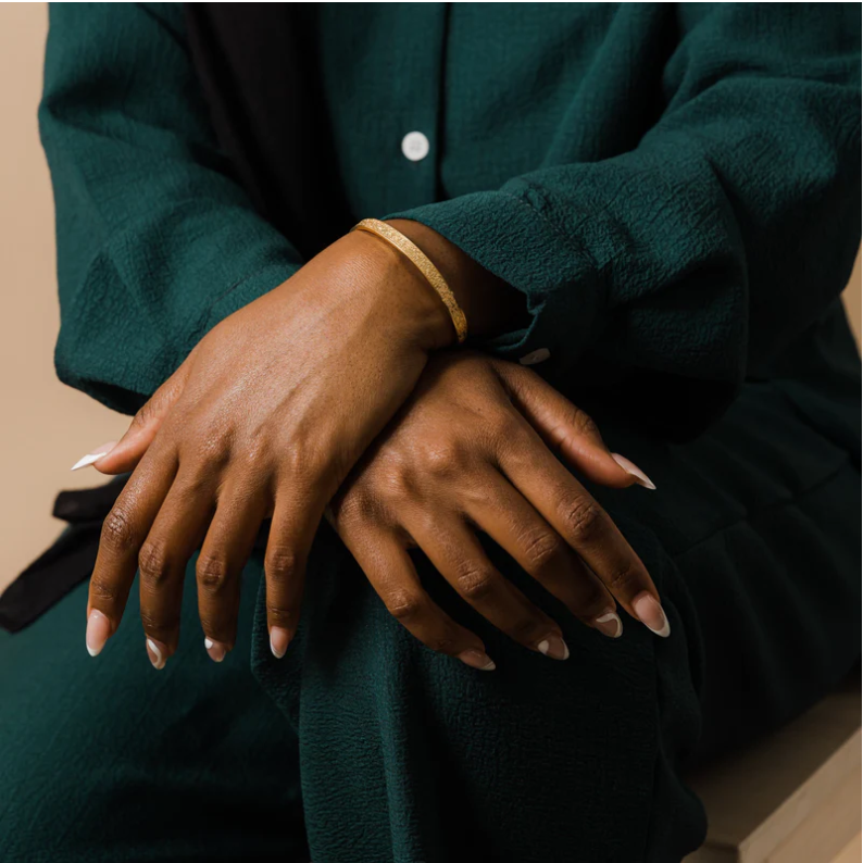 Ayatul Kursi  Cuff & Ring Set - 18K Gold Plated - Islamic Ramadan Gift